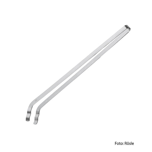 Pince à charbon Rösle en acier inoxydable, 50 cm de long, permet d'accéder sans effort au charbon de bois et aux briquettes, poignées ergonomiques pour une prise en main confortable et ferme, accessoire indispensable pour les maîtres du barbecue, sûr et efficace