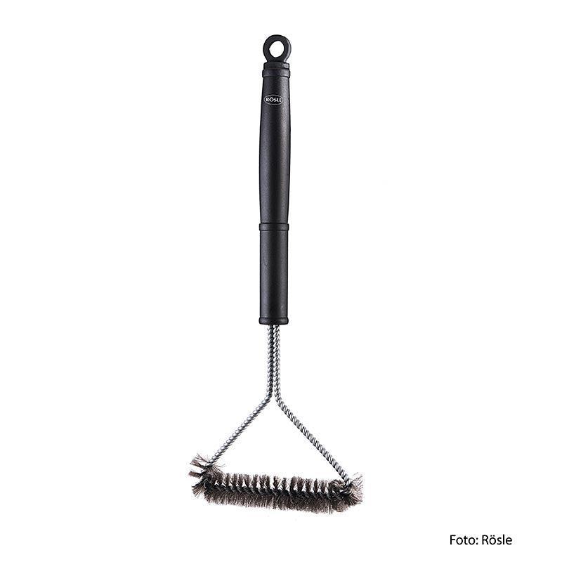 Brosse de nettoyage pour grilles de barbecue en acier inoxydable de qualité supérieure avec poils en laiton et poignée ergonomique Élimine sans effort les restes de nourriture et de graisse