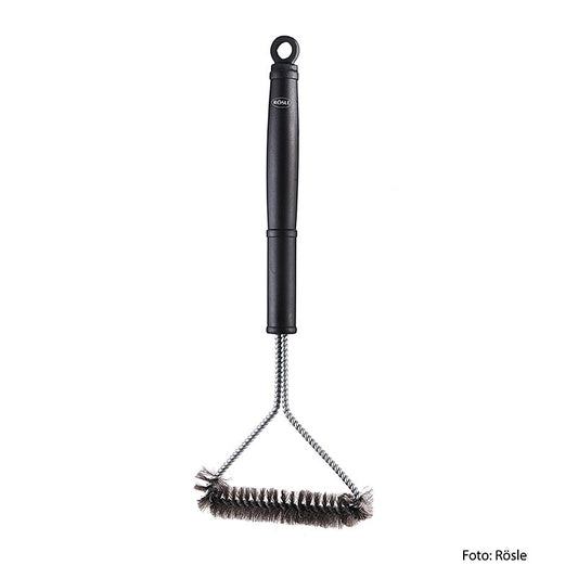 Brosse de nettoyage pour grilles de barbecue en acier inoxydable de qualité supérieure avec poils en laiton et poignée ergonomique Élimine sans effort les restes de nourriture et de graisse