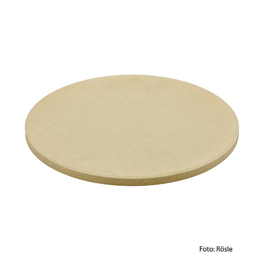 Pierre à pizza Vario de Rösle, 30cm (25424), idéale pour le four et le gril La pierre en cordiérite assure un fond croustillant et une répartition uniforme de la chaleur Poignée incluse pour un déplacement facile Outil parfait pour savourer une authentique pizza à la maison Dimensions : 30 x 38,2 x 1,5 cm