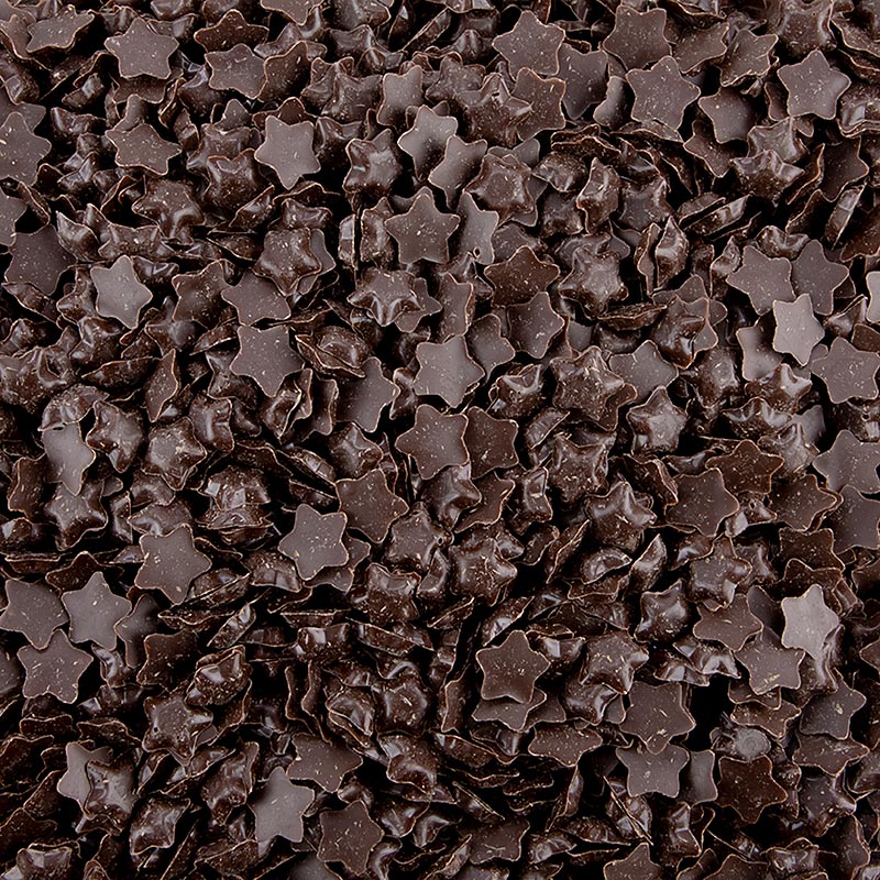 Donnez à vos desserts et gâteaux une touche professionnelle et irrésistible avec Dobla Chocolate Streusel Stars Sprinkle au chocolat noir Décor idéal pour les gâteaux, cupcakes et autres Boîte de 600 g de haute qualité pour une utilisation à la maison ou dans la restauration