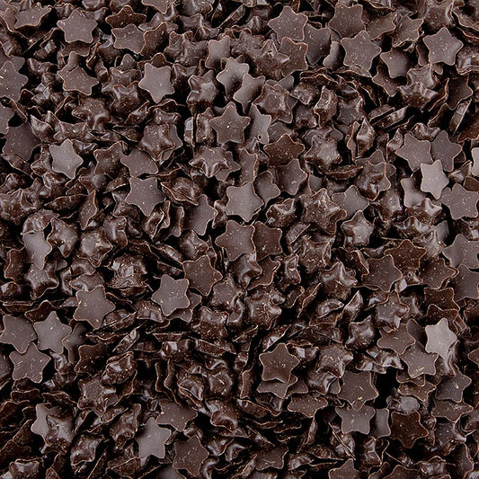Donnez à vos desserts et gâteaux une touche professionnelle et irrésistible avec Dobla Chocolate Streusel Stars Sprinkle au chocolat noir Décor idéal pour les gâteaux, cupcakes et autres Boîte de 600 g de haute qualité pour une utilisation à la maison ou dans la restauration