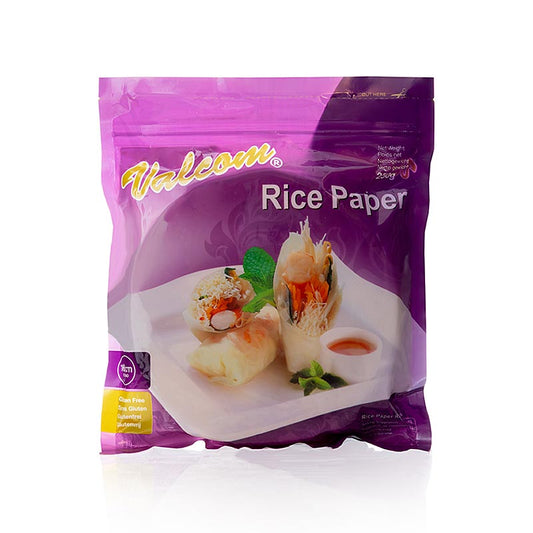 Papier de riz, petit, ø 16cm, 250 g, ca48 pcs - ingrédients de haute qualité pour rouleaux de printemps vietnamiens et spécialités asiatiques