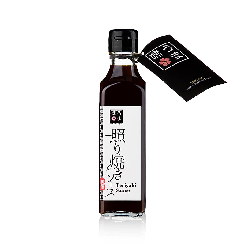 Teriyaki - Umami Premium Sauce, Japon, 180 ml : sauce polyvalente de haute qualité avec des notes sucrées et piquantes, parfaite pour mariner la viande, le poisson et les légumes ou comme sauce dip, importée du Japon dans un flacon pratique de 180 ml