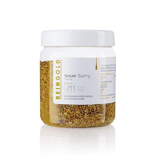 Reingold Sésame au goût de curry, 200 g - Nappage croustillant pour salades, légumes et autres Fabriqué en Allemagne