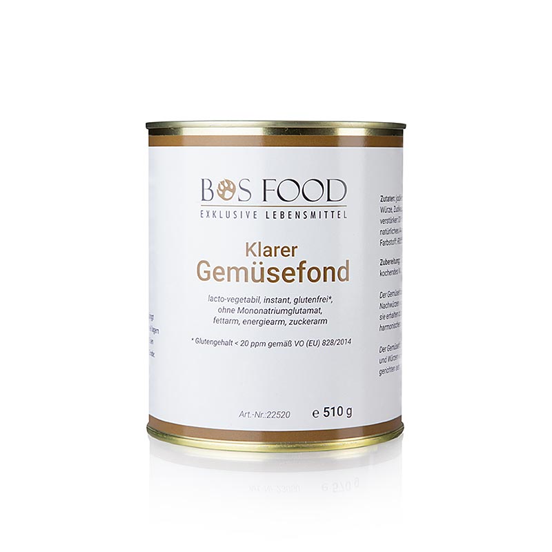 Fond de légumes, poudre instantanée sans glutamate ajouté, pour 28 L, 510 g : Poudre instantanée pratique pour un délicieux bouillon de légumes naturel sans exhausteur de goût Suffisant pour 28 litres de bouillon frais, idéal pour les soupes, les sauces et les ragoûts !