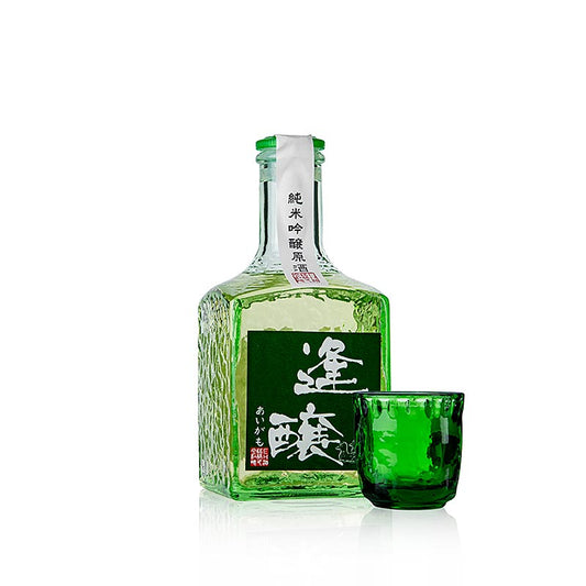 Suien Aigamo Junmai Ginjo Genshu Sake, 18% vol, 300 ml, vin de riz traditionnel japonais