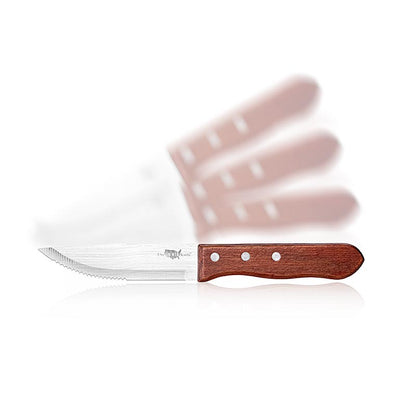 Set de couteaux à steak, dans un coffret en bois noir, 4 pièces