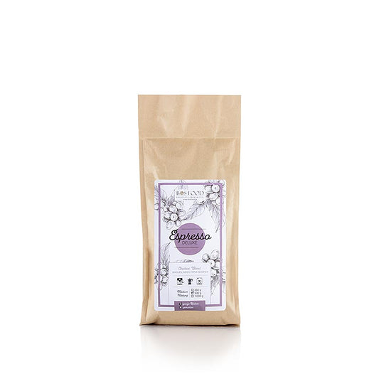 French : Chef Food - Espresso Deluxe, mélange de café arabica, grains entiers, 500 g - Grains de café moulu de haute qualité pour la préparation d'un espresso aromatique