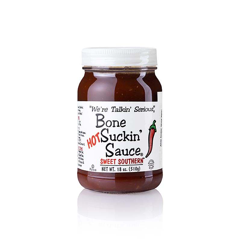 Bone Suckin' Sauce Sweet Southern SPICY, Ford's Food, 420 ml - Sauce barbecue épicée et sucrée pour viande, poisson et légumes