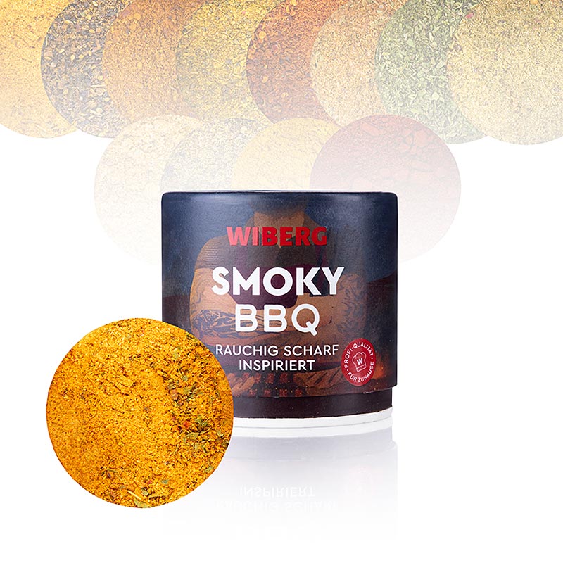 Mélange d'épices fumé et piquant Wiberg Smoky BBQ, 100 g, pour une expérience gustative intense
