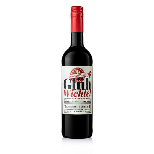 Glühwichtel - punch sans alcool de Manke & Coldewey, bouteille de 750 ml, parfait pour les agréables soirées d'hiver et les fêtes, riche en arômes et en épices réchauffantes, idéal à partager avec la famille et les amis