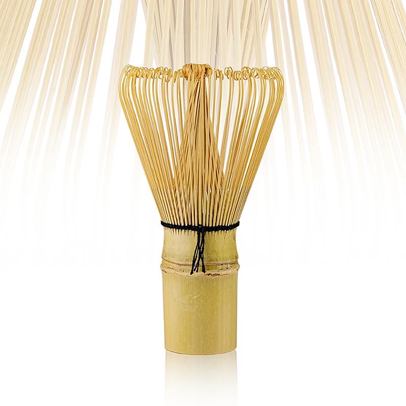 Fouet en bambou pour thé vert / Matcha, 1 pc - Fouet en bambou artisanal pour battre le thé en poudre, idéal pour obtenir un thé crémeux et mousseux selon la tradition japonaise Accessoire indispensable pour les amateurs de thé ! Taille : environ 10 cm