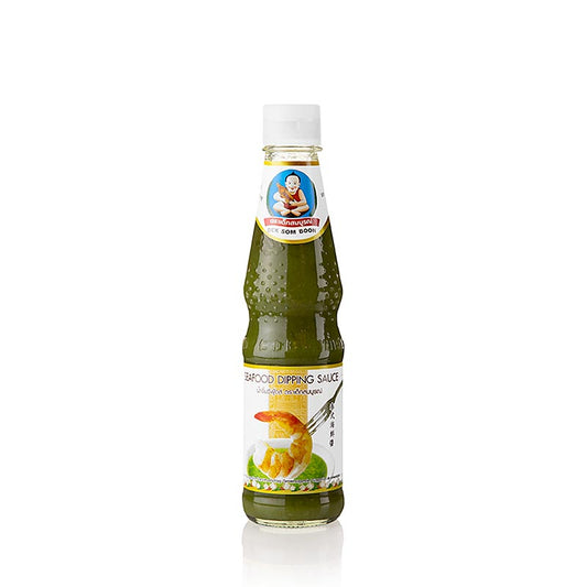 Sauce chili verte Seafood - pour fruits de mer, Healthy Boy (Dek Som Boon), 300 ml : une sauce thaïlandaise authentique, spécialement conçue pour faire ressortir les arômes naturels des fruits de mer Idéale pour faire mariner, griller ou rôtir vos fruits de mer préférés