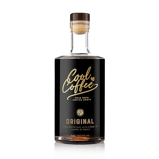 Cool Coffee Original Shots Liqueur de café, 19% vol, Danemark, 700 ml - grande liqueur de café du Danemark avec 19% d'alcool, bouteille de 700 ml