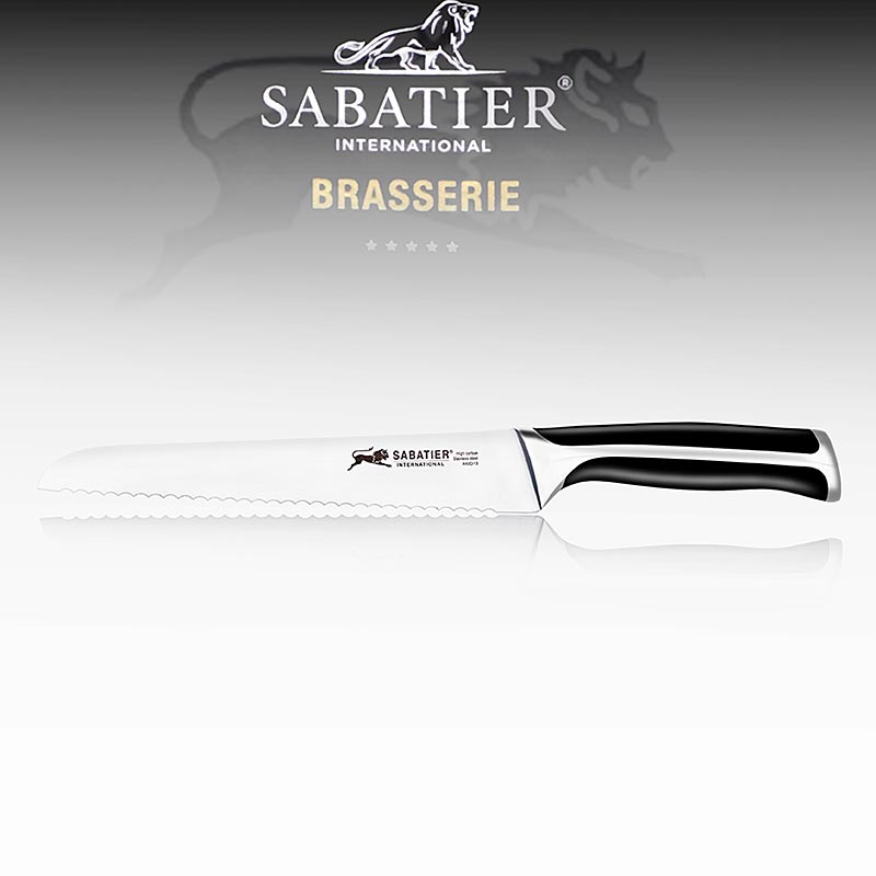 Couteau à pain, Sabatier International, 1 pc - couteau de haute qualité pour couper sans effort les croûtes croustillantes et les miettes tendres, avec manche ergonomique pour un contrôle optimal