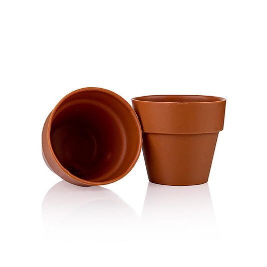 Moule à chocolat Pot de fleur Grand, Terracota, 62x55mm, Dobla (18140), 840 g, 28 pcs - Moule à pralines pour la fabrication de pots de fleurs en chocolat faits maison, parfait pour les cuisiniers amateurs et les pâtissiers professionnels, matériau résistant, réutilisable
