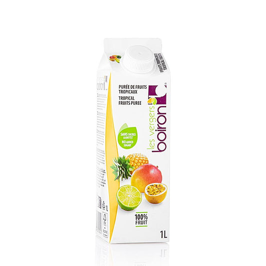 Purée de fruits tropicaux Boiron, pasteurisée, 1 l convient pour les desserts, smoothies et cocktails