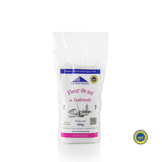 Fleur de sel, de la Guérande (France), IGP, 500 g