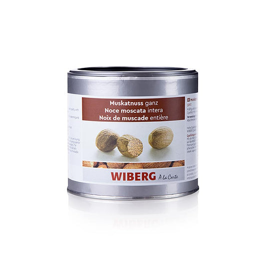 Wiberg noix de muscade, entière, 300 g - épice de qualité supérieure pour des arômes intenses dans différents plats Idéal pour les cuisiniers amateurs et professionnels Découvrez son goût frais et ses multiples possibilités culinaires