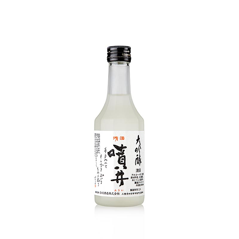 Saké japonais Fukii Daiginjo, 16% vol, 300 ml - saké de qualité supérieure du Japon, avec 16% d'alcool, en bouteille de 300 ml