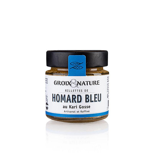 Délicieuses rillettes de homard au curry breton, fabriquées par Groix & Nature, paquet de 100 g