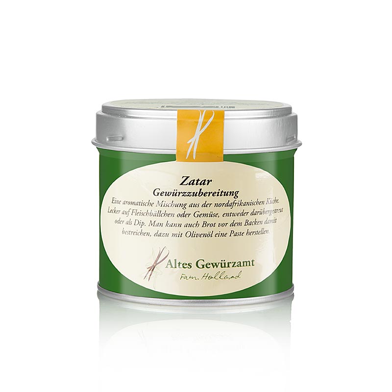 Mélange d'épices Zatar, Altes Gewürzamt nouvelle recette), 60 g | Sel, poivre, épices, arômes, légumes secs | thungourmet