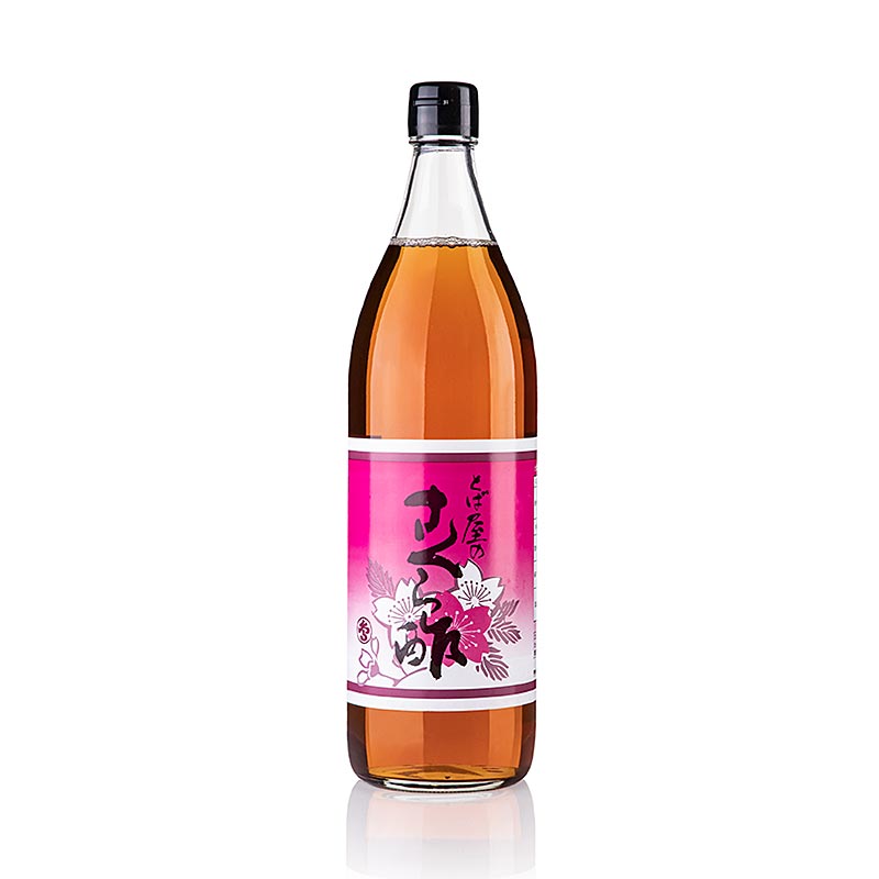 Vinaigre de riz noir aux fleurs de cerisier Sakura, 900 ml - Vinaigre traditionnel à l'arôme floral, contenance 900 ml