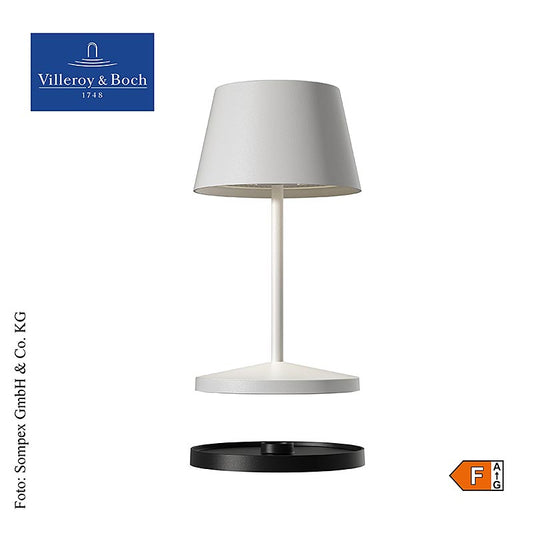Lampe de table "SEOUL 2.0", avec batterie, 20x11cm, alu, blanc (96870), 1 pc
