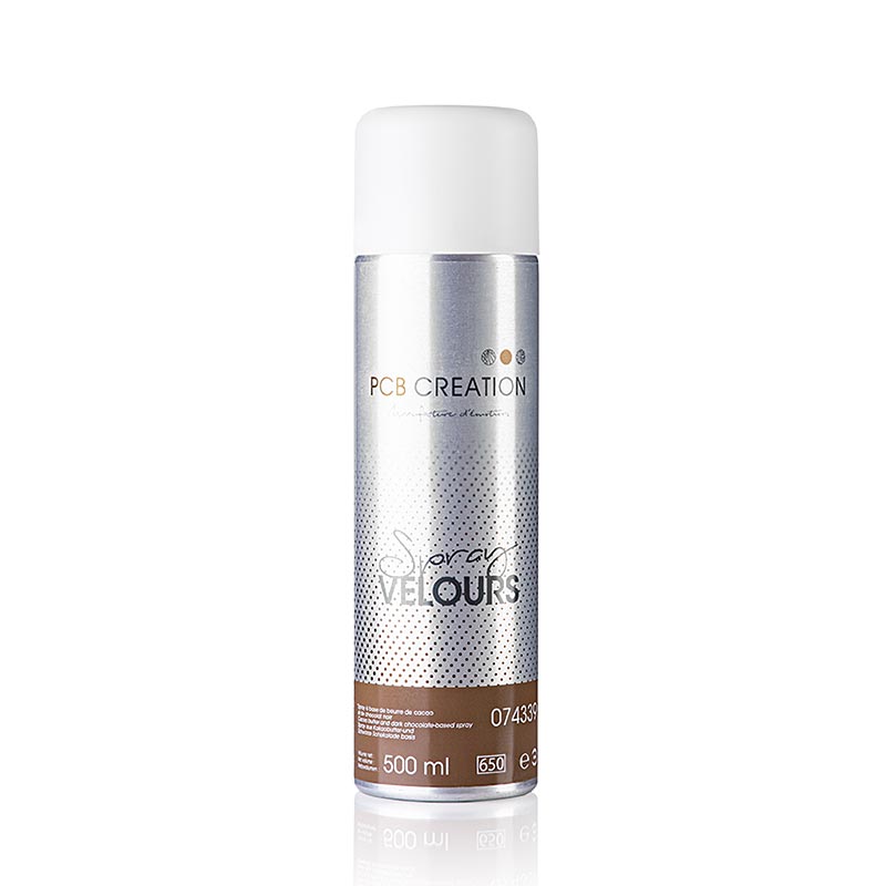 Pulvérisateur de décor pour chocolat noir avec effet velours, 500 ml, Numéro d'article PCB (74339)