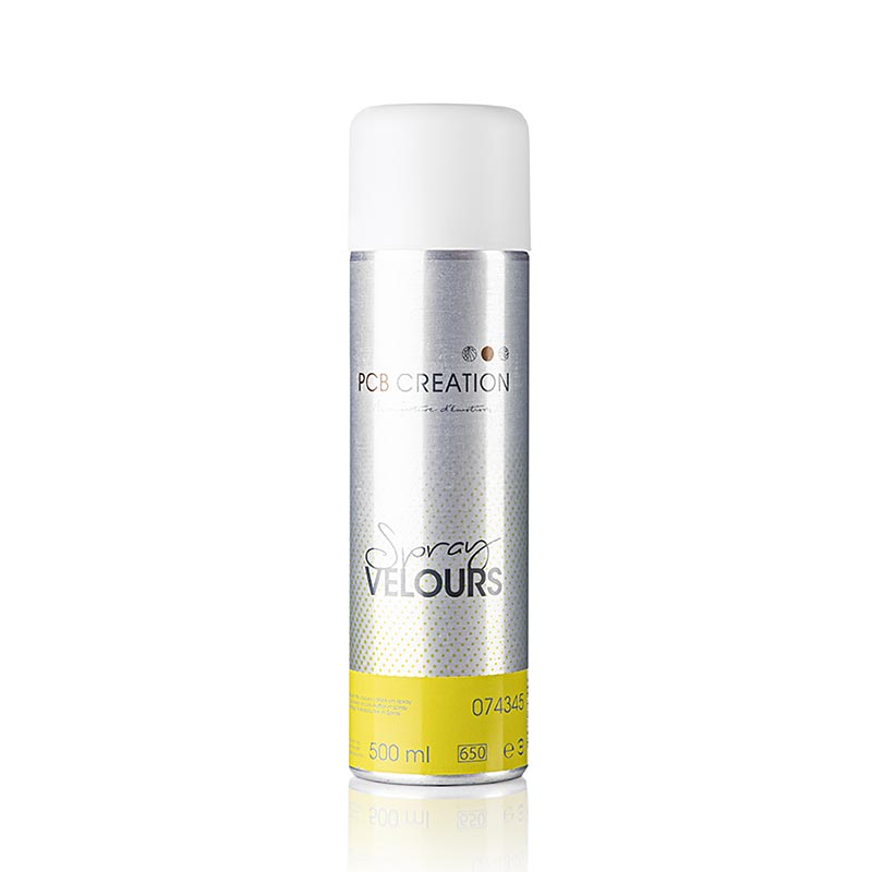 Seringue décorative jaune en velours avec 500 ml de colorant alimentaire pour la décoration professionnelle de desserts