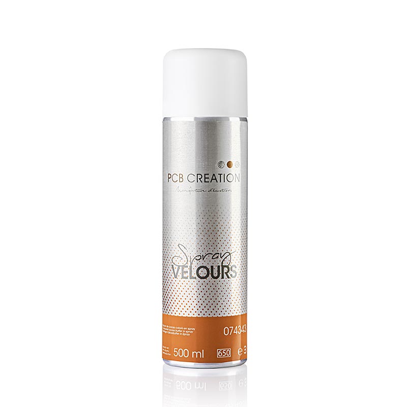 Vaporisateur de décoration, effet velours orange, avec colorant, PCB (74343), 500 ml - Vaporisateur pour décorer les desserts et les entremets, idéal pour les cuisiniers amateurs et les professionnels de la restauration Fabriqué avec des matériaux de haute qualité, facile à utiliser et à nettoyer Donnez à vos créations un aspect professionnel et délicieux avec ce vaporisateur de 500 ml