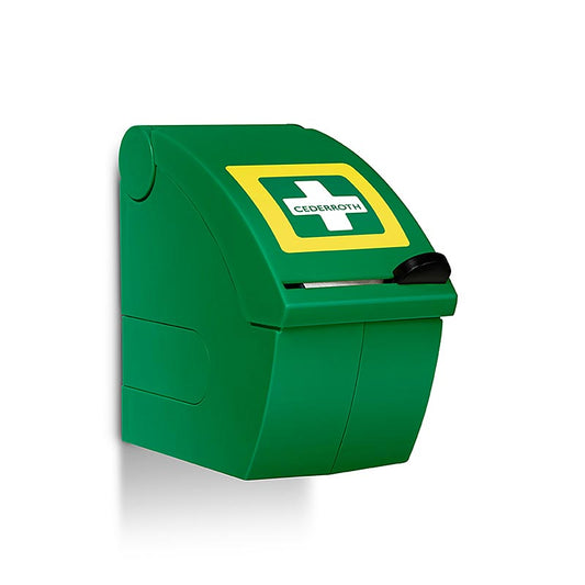 Distributeur de pansements en mousse de Cederroth avec rouleau bleu, 6 cm x 4,5 m, idéal pour les trousses de premiers secours