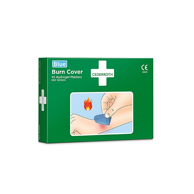 Pansement hydrogel pour soigner et refroidir les brûlures du premier et du deuxième degré
