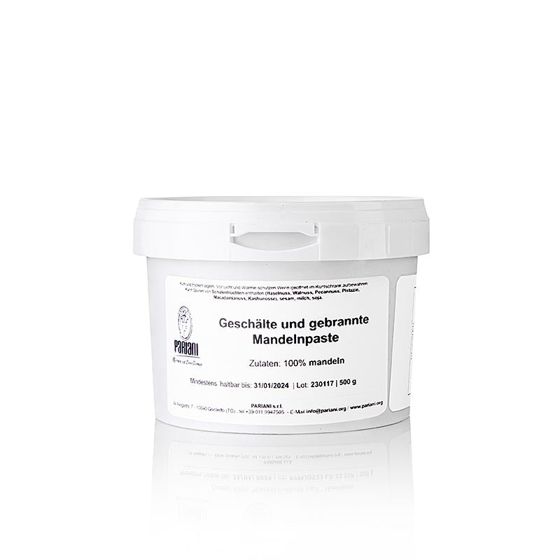 Amandes siciliennes grillées de Pariani, idéales pour la purée d'amandes traditionnelle et les friandises sucrées Amandes de qualité supérieure, grillées lentement, conditionnées dans un sachet pratique de 500 g Découvrez le goût authentique de l'Italie