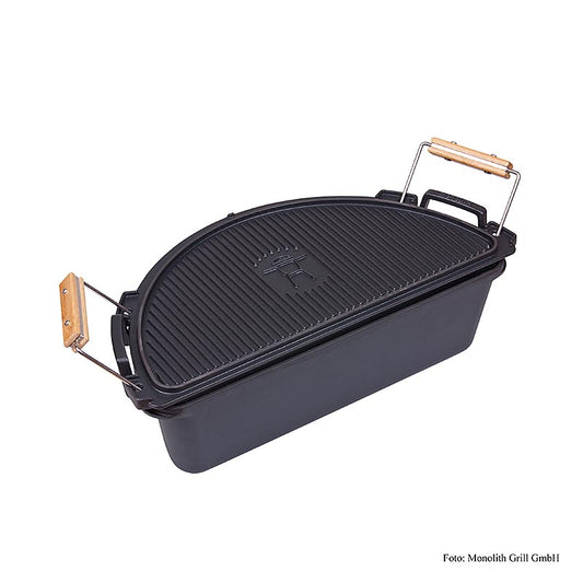 Set de casseroles en fonte Classic avec couvercle, capacité d'environ 6,5 litres Idéal pour les ragoûts, les soupes et le pain L'émail autocollant empêche l'adhérence Design traditionnel, adapté à toutes les sources de chaleur, y compris l'induction