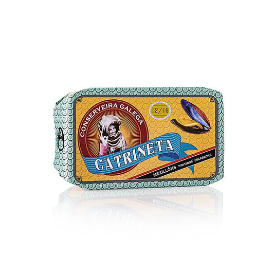 Fresh Galician mussels in escabeche sauce, Catrineta brand, 115g, 12-16 pieces