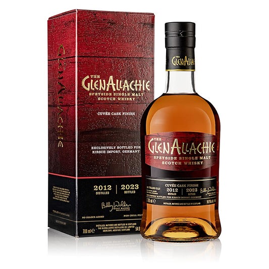 Glenallachie 10 ans Single Malt Whisky du Speyside, vieilli en fûts de PX, Moscatel et Ruby, 700 ml