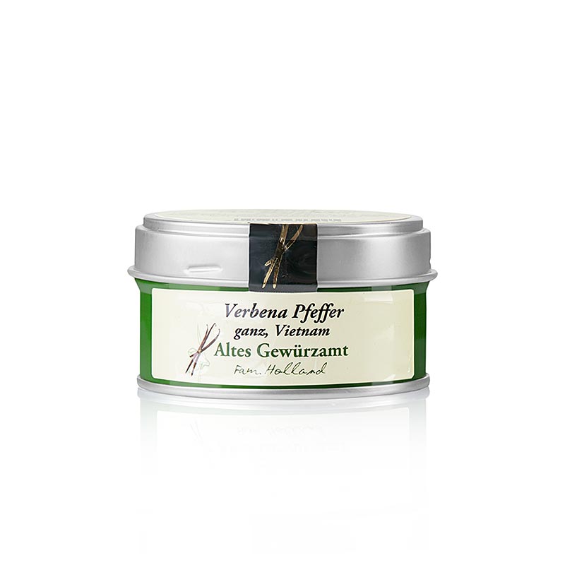 Poivre de Verveine, entier, 30g, Altes Gewürzamt, 30 g - Grains de poivre entiers à l'arôme floral délicat et à la légère note poivrée, idéal pour affiner les salades, soupes, sauces et autres, de Altes Gewürzamt