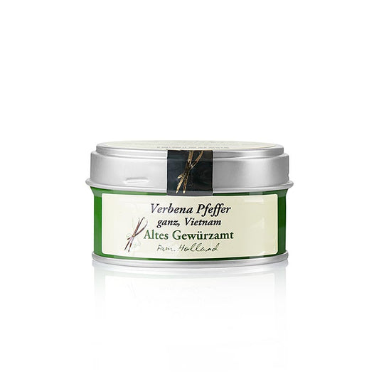 Poivre de Verveine, entier, 30g, Altes Gewürzamt, 30 g - Grains de poivre entiers à l'arôme floral délicat et à la légère note poivrée, idéal pour affiner les salades, soupes, sauces et autres, de Altes Gewürzamt