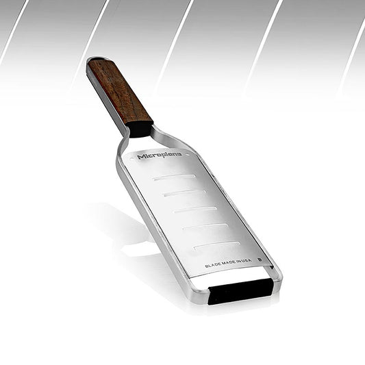 Râpe Microplane Master Series, grande râpe avec manche en bois, idéale pour le fromage, les zestes d'agrumes et la noix de muscade dans la cuisine