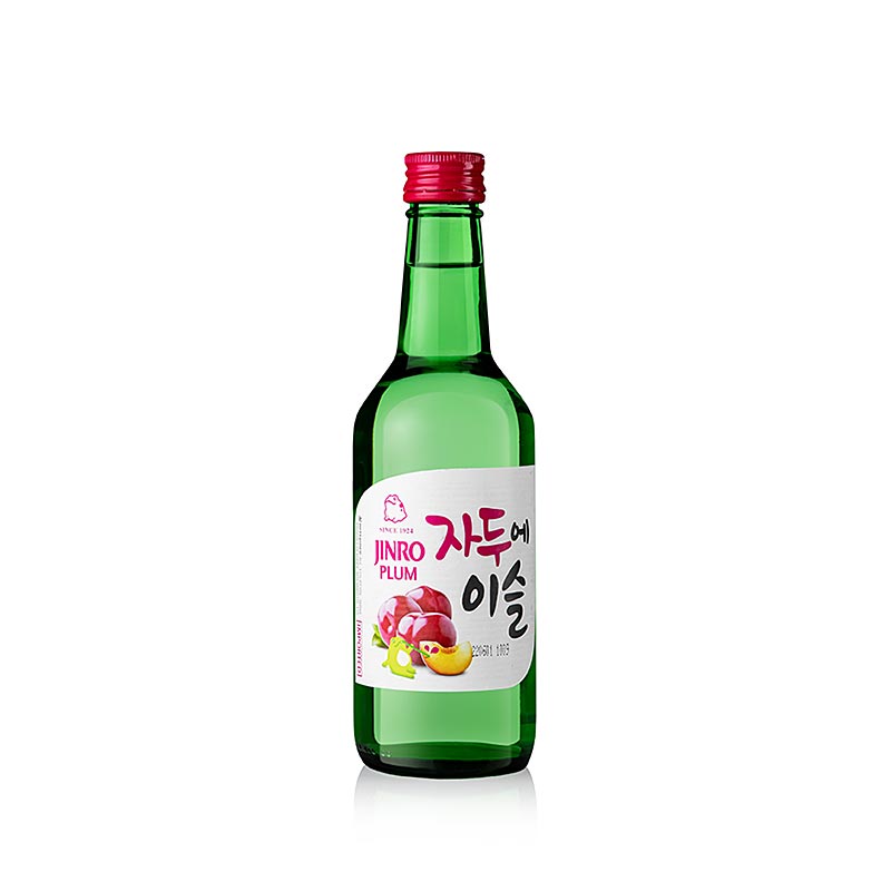 Soju Plum (prune), eau-de-vie coréenne, 13% vol, Jinro, 360 ml
