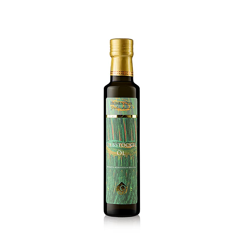 Huile de livèche, Heimenstein, 250 ml - Huile de colza pressée à froid, issue des terres volcaniques fertiles de l'Eifel Qualité pure et artisanat pour des créations culinaires