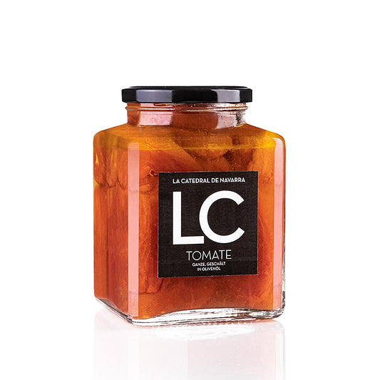 Tomates pelées entières à l'huile d'olive, LC, 975 g - grosses tomates de qualité supérieure dans une riche huile d'olive