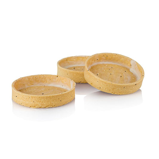 Tartelettes de snack végétalien au quinoa par La Rose Noire, 990g, 45 pièces, 75mm de diamètre et 16mm de hauteur