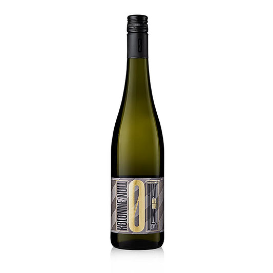 Vin blanc Riesling 2022 sans alcool de la région de la Nahe, au goût fruité d'agrumes et de pommes vertes, idéal à déguster sans alcool, bouteille de 750 ml
