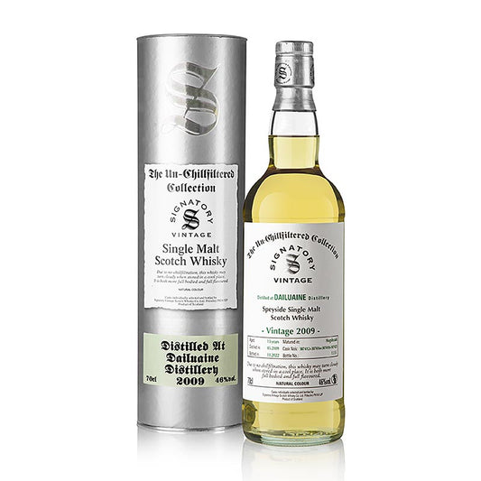 Bouteille de whisky single malt Dailuaine Signatory 2009-2022, 46 % vol, Speyside, 700 ml