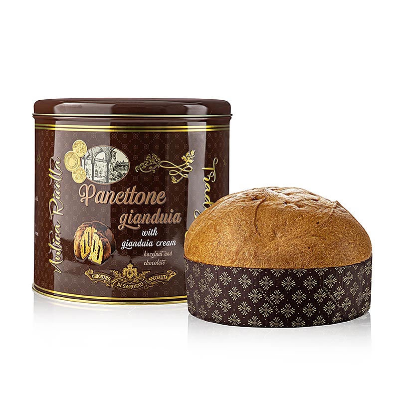 Gâteau de Noël Panettone - Gianduia (noisette & chocolat), Lazzaroni, 750 g