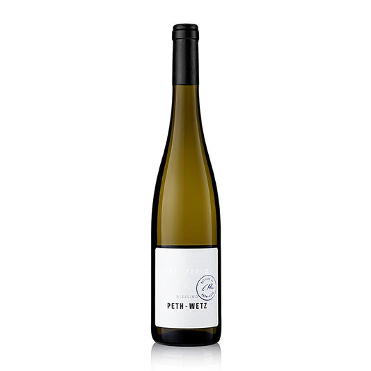 2022 Riesling, non filtré, sec, Peth-Wetz, 750 ml - une bouteille de vin de Riesling sec, non filtré, du vignoble Peth-Wetz en 750 ml