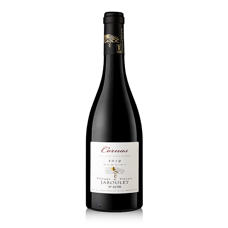 Cornas 2019, sec, P & V Jaboulet, 750 ml - Un vin rouge riche et robuste issu du vignoble réputé de la Vallée du Rhône